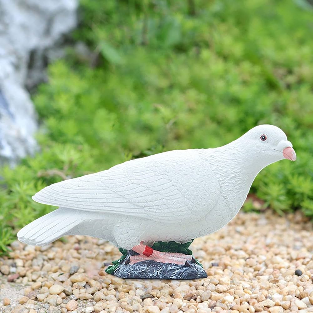 Amazon.co.jp: Generic 樹脂彫刻偽鳥モデル装飾コレクション白鳩